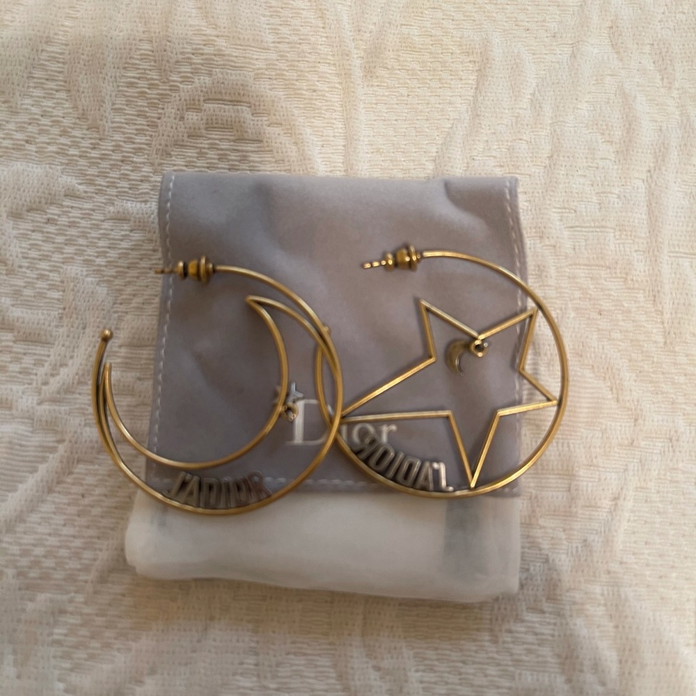 Dior hoop earrings